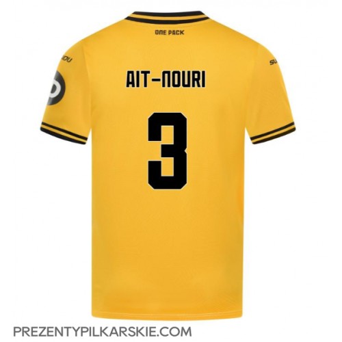 Stroje piłkarskie Wolves Rayan Ait-Nouri #3 Koszulka Podstawowej 2024-25 Krótki Rękaw